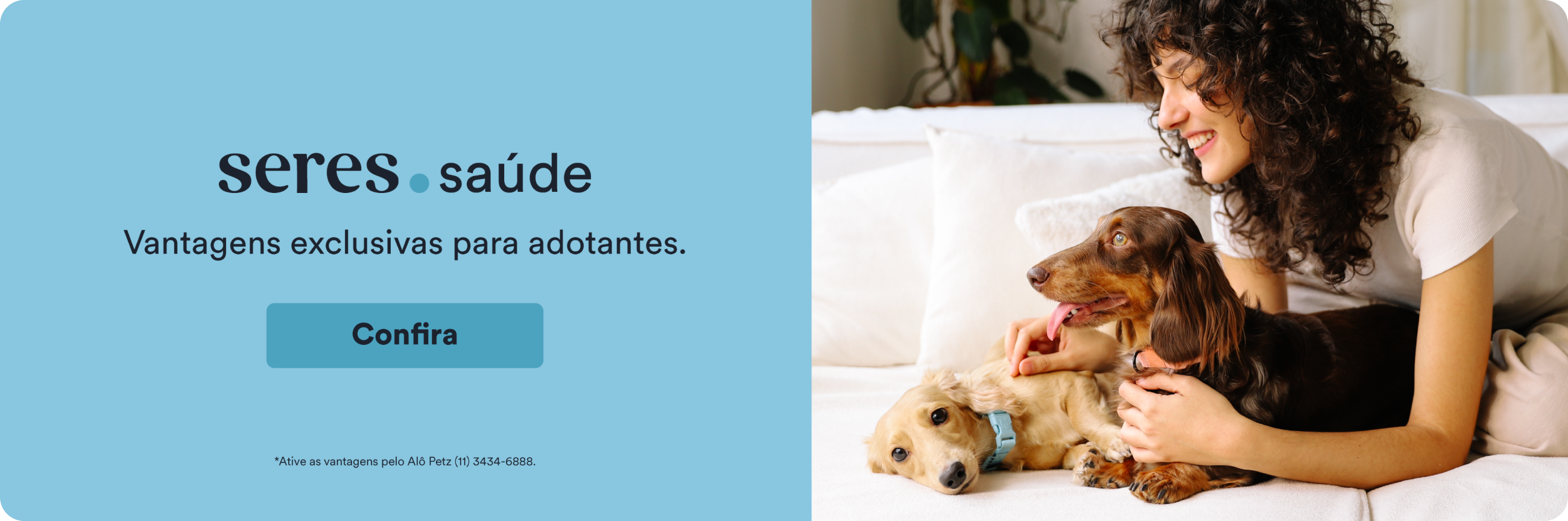 Banner Seres.saúde - Plano de saúde para pets